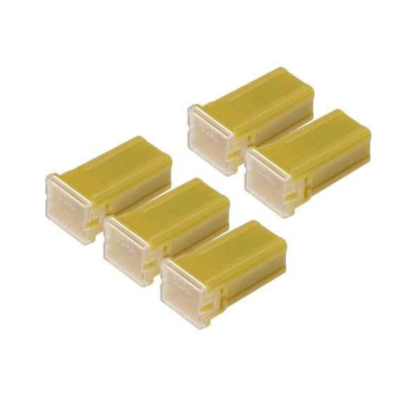 Unique Bargains 5 Pcs 60A Micro Cartridge Fuses Engine Inner FMM M-Case Type Fuses for Car Truck Durable Plastic Metal