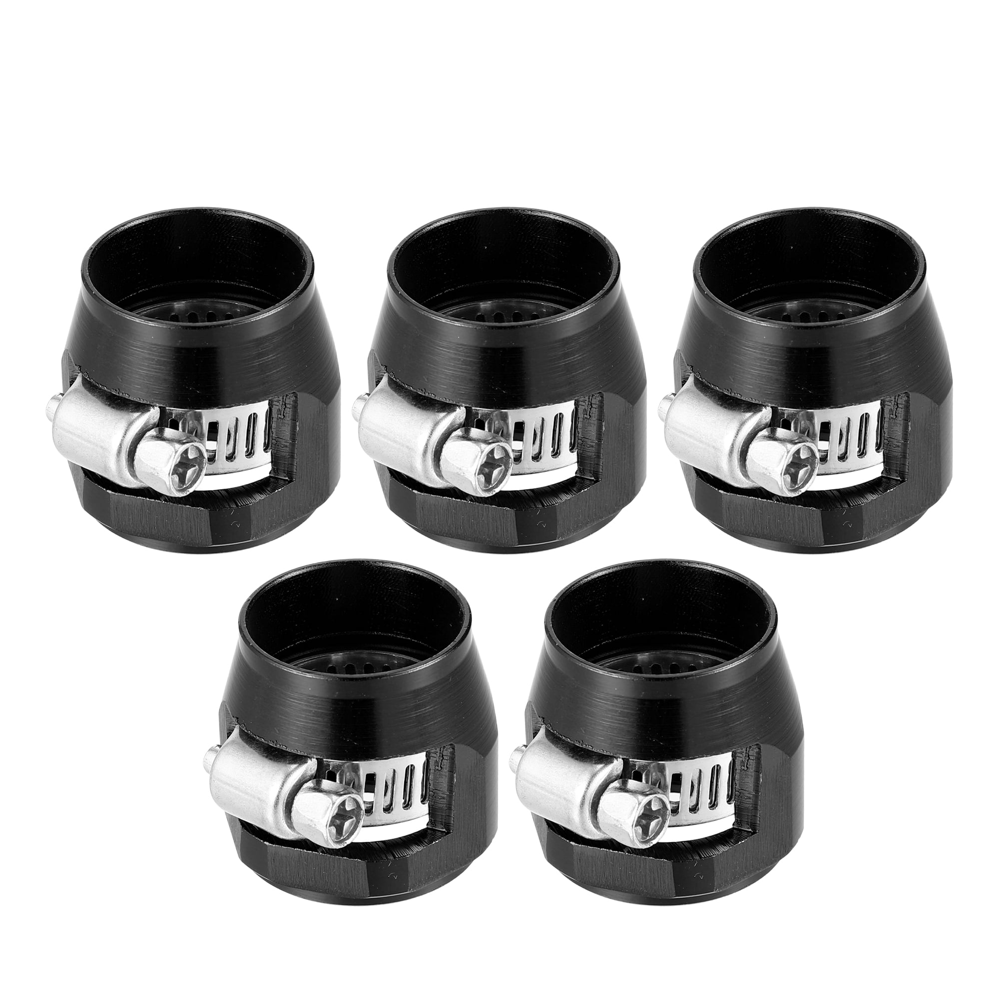 5-10 Hex Hose Finisher Clamp Aluminum Screw Band Hose End 4AN 6AN 8AN 10AN 12AN - Foto 5