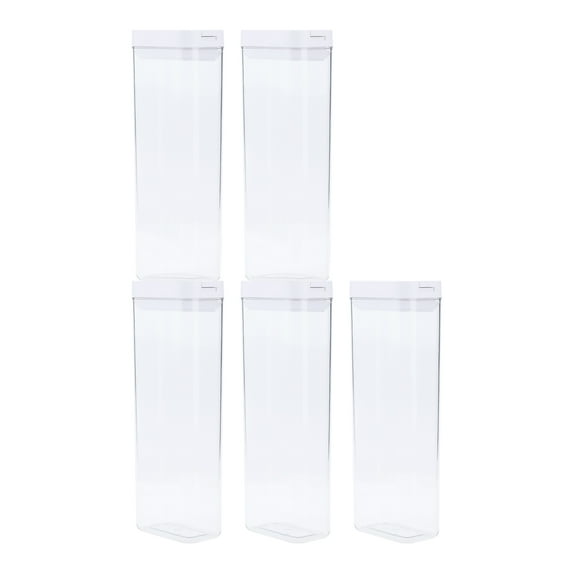 Unique Bargains 5 Pcs Airtight Food Storage Containers 54 oz Transparent