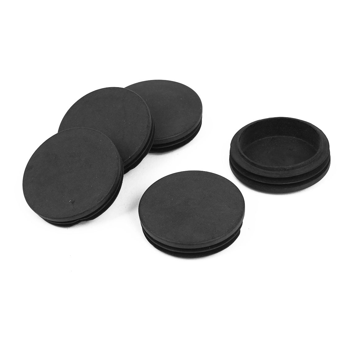 Unique Bargains 5 Pcs Antislip Plastic Round 63mm Dia Chair Foot Cover