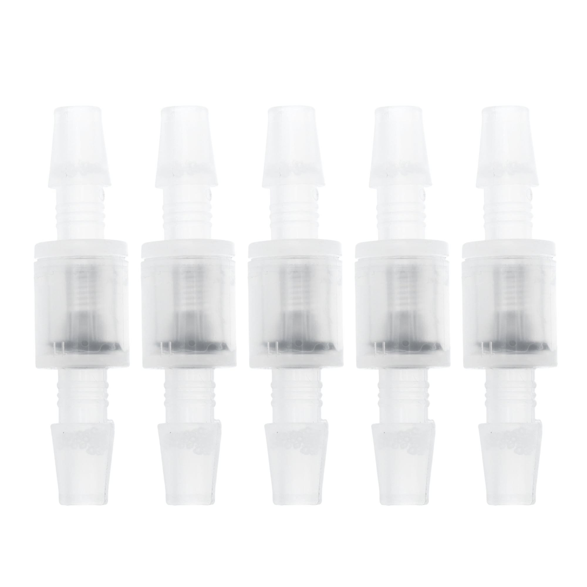 Unique Bargains 5 Pcs Aquarium Plastic Hose Barb Fitting 1/4