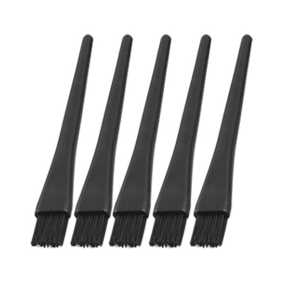 Unique Bargains 5 Pcs Black Plastic Anti-Static Static Away Brushes
