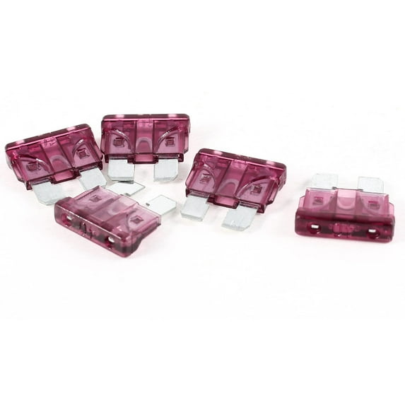 Unique Bargains 5 Pcs Car Auto Caravan Truck Motorcycle Blade Fuse Burgundy 40A
