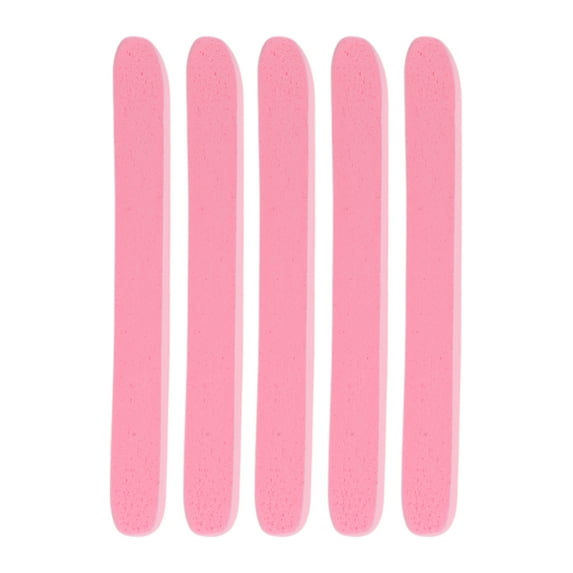 Unique Bargains 5 Pcs Compressed Facial Sponge Portable Reusable Cleansing Puff Pink