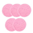 thumbnail image 1 of Unique Bargains 5 Pcs Compressed Facial Sponge Reusable Round Reusable Cleansing Puff Pink, 1 of 5