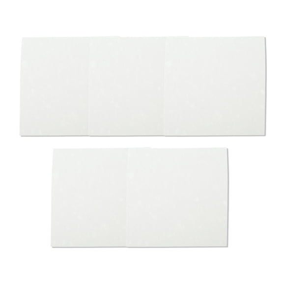 Unique Bargains 5 Pcs Compressed Facial Sponge Square Reusable Cleansing Puff White