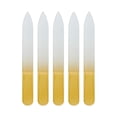 thumbnail image 1 of Unique Bargains 5 Pcs Double-sided Glass Nail Files Yellow, 1 of 7
