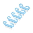 thumbnail image 1 of Unique Bargains 5 Pcs Durable Transparent Nail Cleaning Brush for Cleaning Fingernails Small Blue, 1 of 7