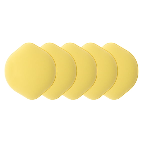 Unique Bargains 5 Pcs Gourd Shape Face Makeup Sponge for Travel Light Yellow