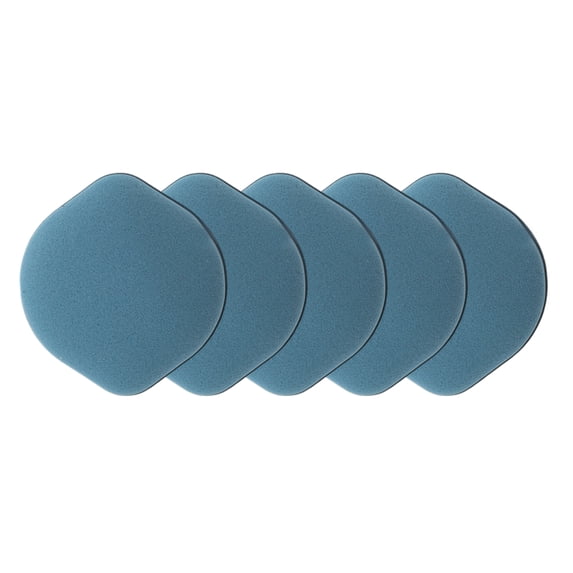 Unique Bargains 5 Pcs Gourd Shape Face Makeup Sponge for Travel Navy Blue