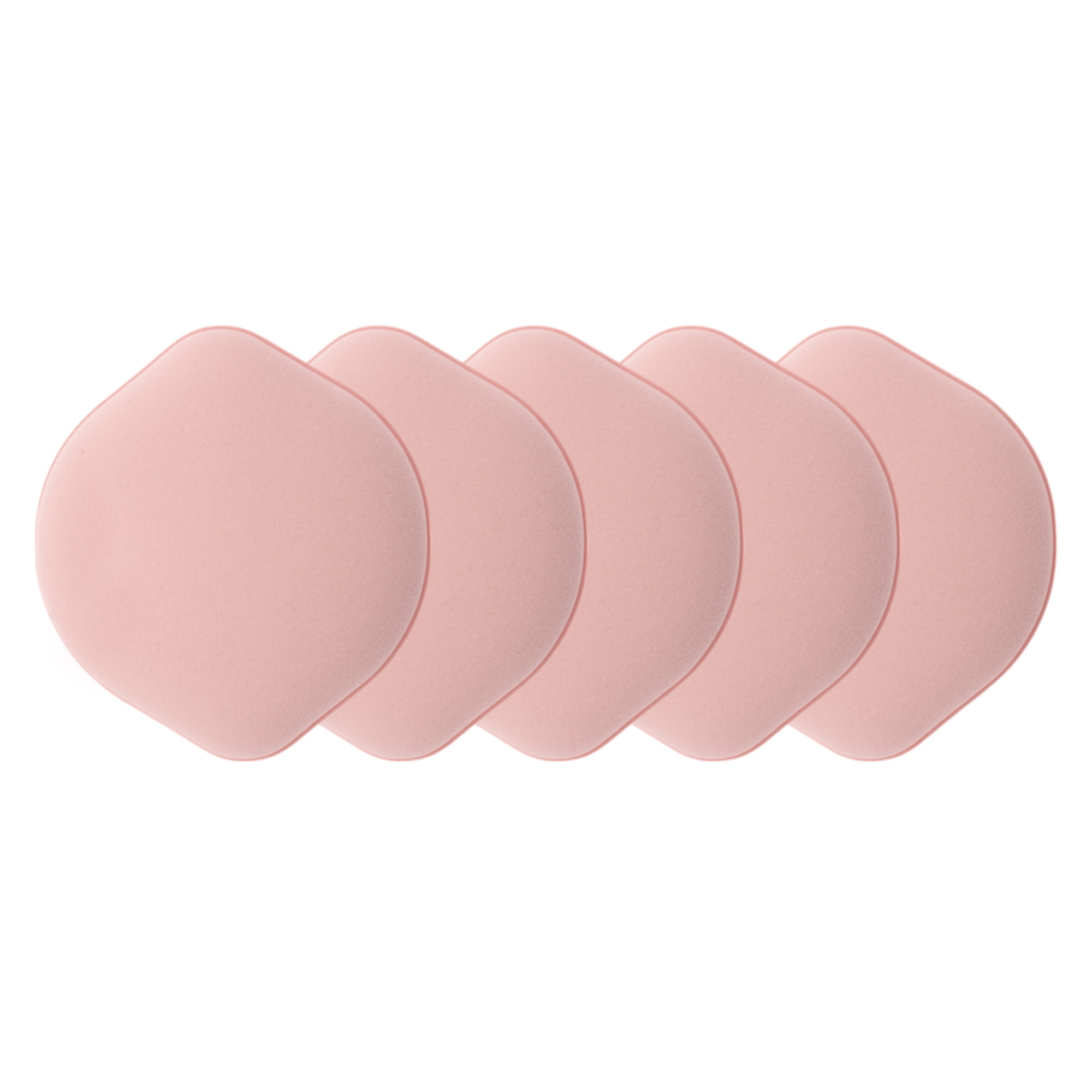 Unique Bargains 5 Pcs Gourd Shape Face Makeup Sponge for Travel Pink