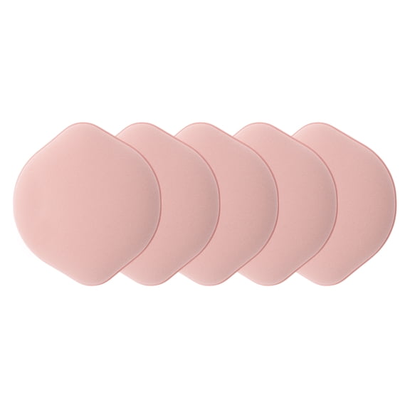 Unique Bargains 5 Pcs Gourd Shape Face Makeup Sponge for Travel Pink
