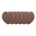 thumbnail image 1 of Unique Bargains 5 Pcs Heart-Shaped Face Makeup Sponge for Travel Brown Hydrophilic Polyurethane, 1 of 6