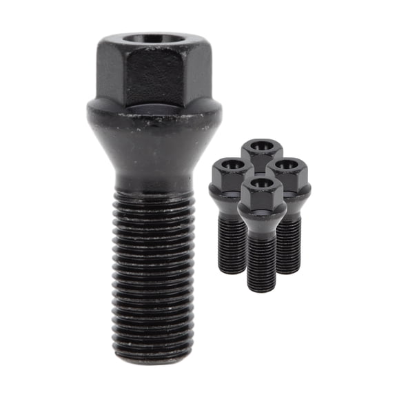 Unique Bargains 5 Pcs M14x1.5 Wheel Lug Stud for BMW 745i/745Li 2002-2005 Front Rear Wheel Stud Bolt Set No.36136781152 Alloy Steel Black