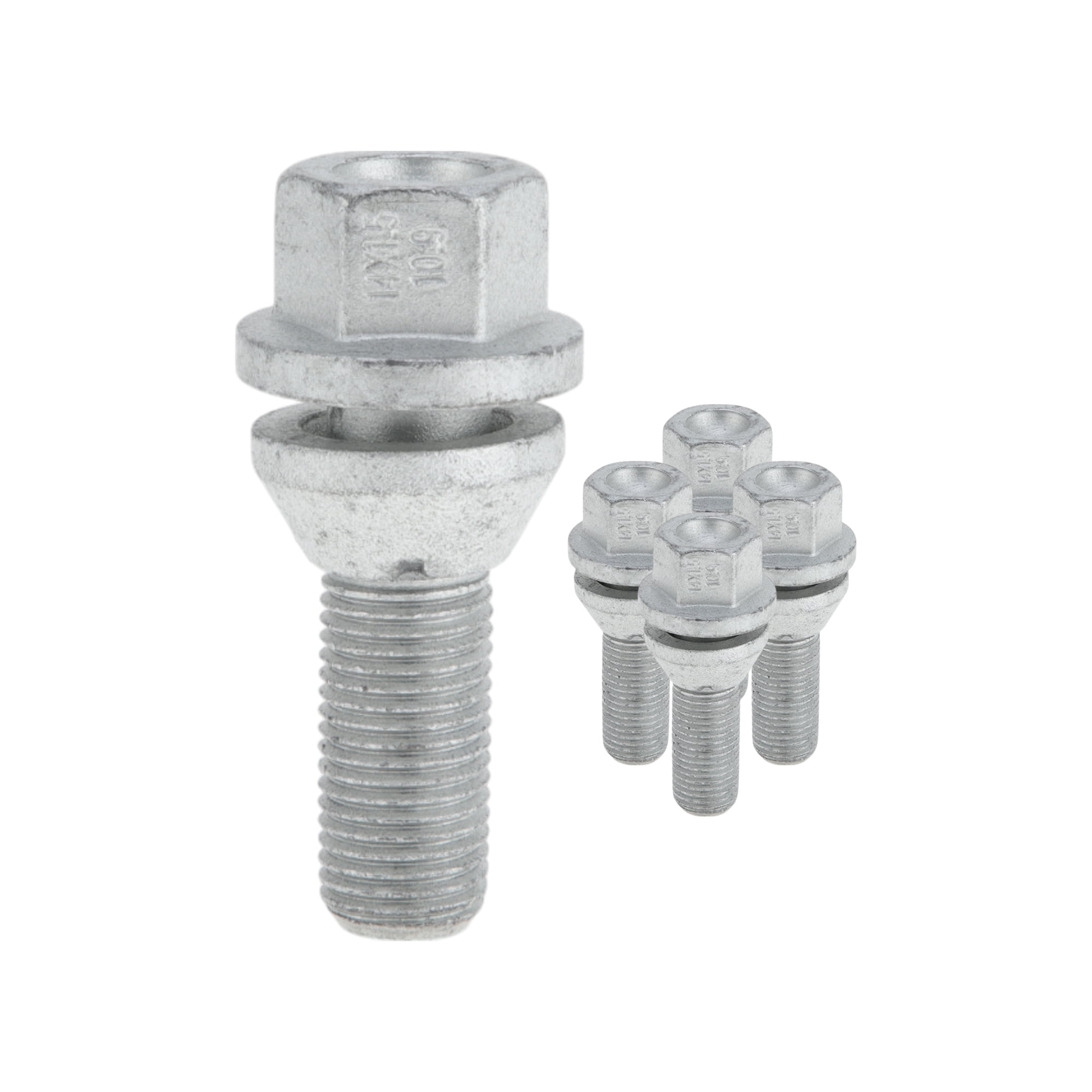 Unique Bargains 5 Pcs M14x1.5 Wheel Lug Stud for Volvo S60 2001-2020 Front Rear Set