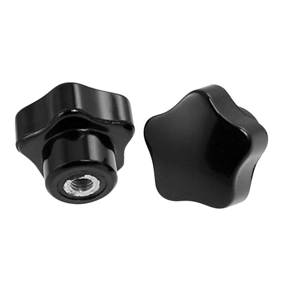 Unique Bargains 5 Pcs M5 Thread 23mm Diameter Plastic Star Knobs Replacement Part