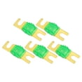 thumbnail image 1 of Unique Bargains 5 Pcs Mini ANL Fuses 30A Audio CD Fuse for Car Motorcycle Boat Durable Plastic Metal Gold Tone Green, 1 of 6
