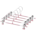 thumbnail image 1 of Unique Bargains 5 Pcs Pants Hanger with Clips Non-slip Garment Hanger Pink, 1 of 5
