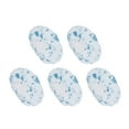thumbnail image 1 of Unique Bargains 5 Pcs Print Single Layer Shower Cap for Bathroom Blue EVA, 1 of 6