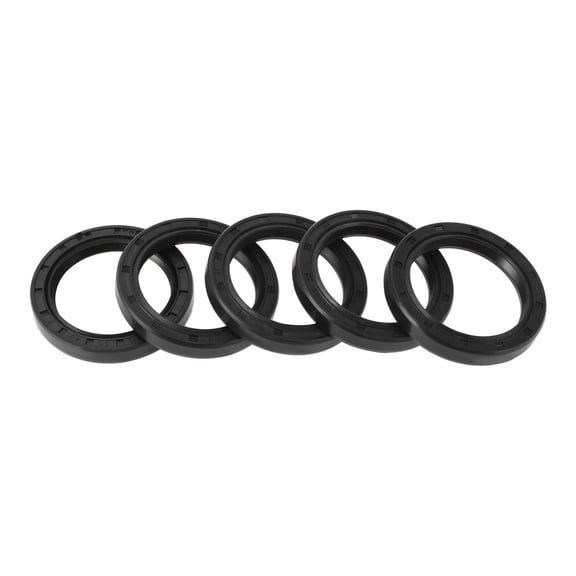 Unique Bargains 5 Pcs Rotary Shaft Seal High Pressure Oil Seal 35x47x7mm Black Nitrile 70 Durometer Rubber