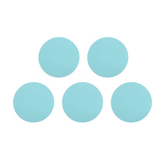 Unique Bargains 5 Pcs Round Rollable Nail Art Stamping Mat Blue