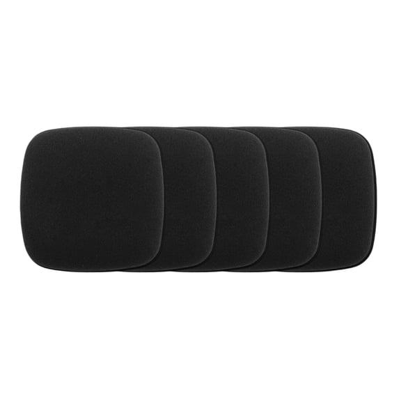 Unique Bargains 5 Pcs Square Face Makeup Sponge for Travel Black Hydrophilic Polyurethane