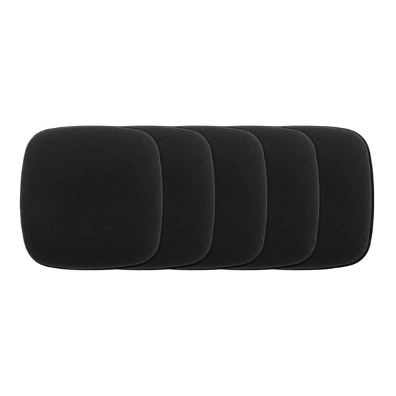 Unique Bargains 5 Pcs Square Face Makeup Sponge for Travel Black Hydrophilic Polyurethane