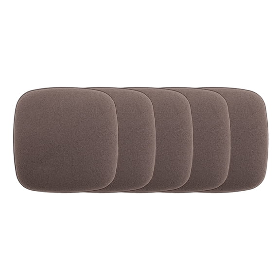 Unique Bargains 5 Pcs Square Face Makeup Sponge for Travel Brown Hydrophilic Polyurethane
