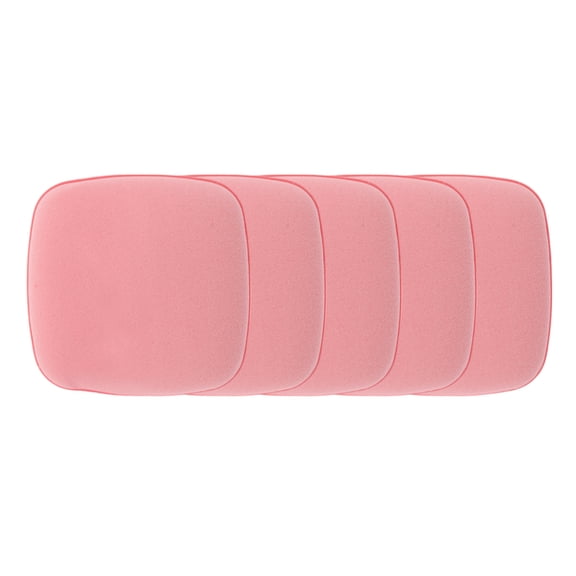 Unique Bargains 5 Pcs Square Face Makeup Sponge for Travel Pink