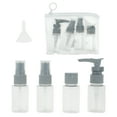thumbnail image 1 of Unique Bargains 5 Pcs Travel Size Toiletries Bottles Containers Leakproof Squeezable Refillable Travel Bottles Set Gray, 1 of 5