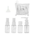 thumbnail image 1 of Unique Bargains 5 Pcs Travel Size Toiletries Bottles Containers Leakproof Squeezable Refillable Travel Bottles Set White, 1 of 5
