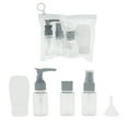 thumbnail image 1 of Unique Bargains 5 Pcs Travel Size Toiletries Bottles Containers Leakproof Squeezable Refillable Travel Container Set Gray, 1 of 5