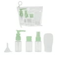 thumbnail image 1 of Unique Bargains 5 Pcs Travel Size Toiletries Bottles Containers Leakproof Squeezable Refillable Travel Container Set Green, 1 of 5
