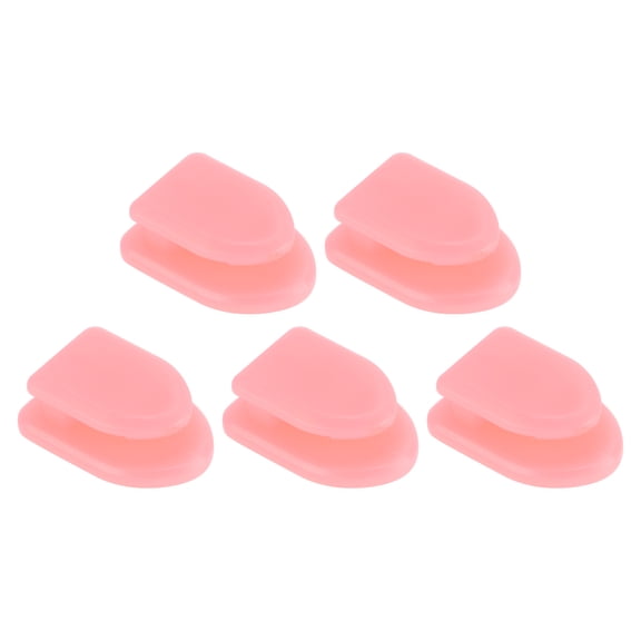 Unique Bargains 5 Pcs Universal Car Storage Hooks for Purses Bags Keys Pink 1.18"x0.79"