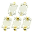thumbnail image 1 of Unique Bargains 5 Pcs White Surface Mount Surface Mount Device CR2032 Cell Button Battery Holder Socket Case, 1 of 1