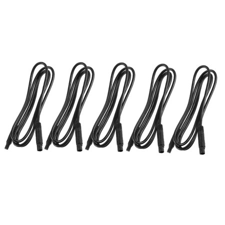 Unique Bargains 5 Pin 3.28ft Dash Cam Rear View Backup Camera Cable Reverse Car Recorder Cable Cord 5 Pcs