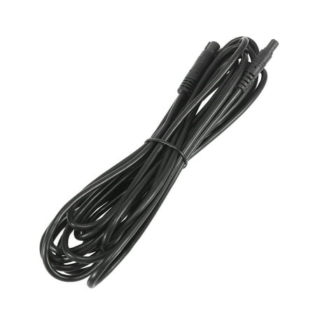 Unique Bargains 5 Pin 4m 13ft Backup Camera Extension Cable Dash Camera Cord Wires Car Auto Rear View Camera Black