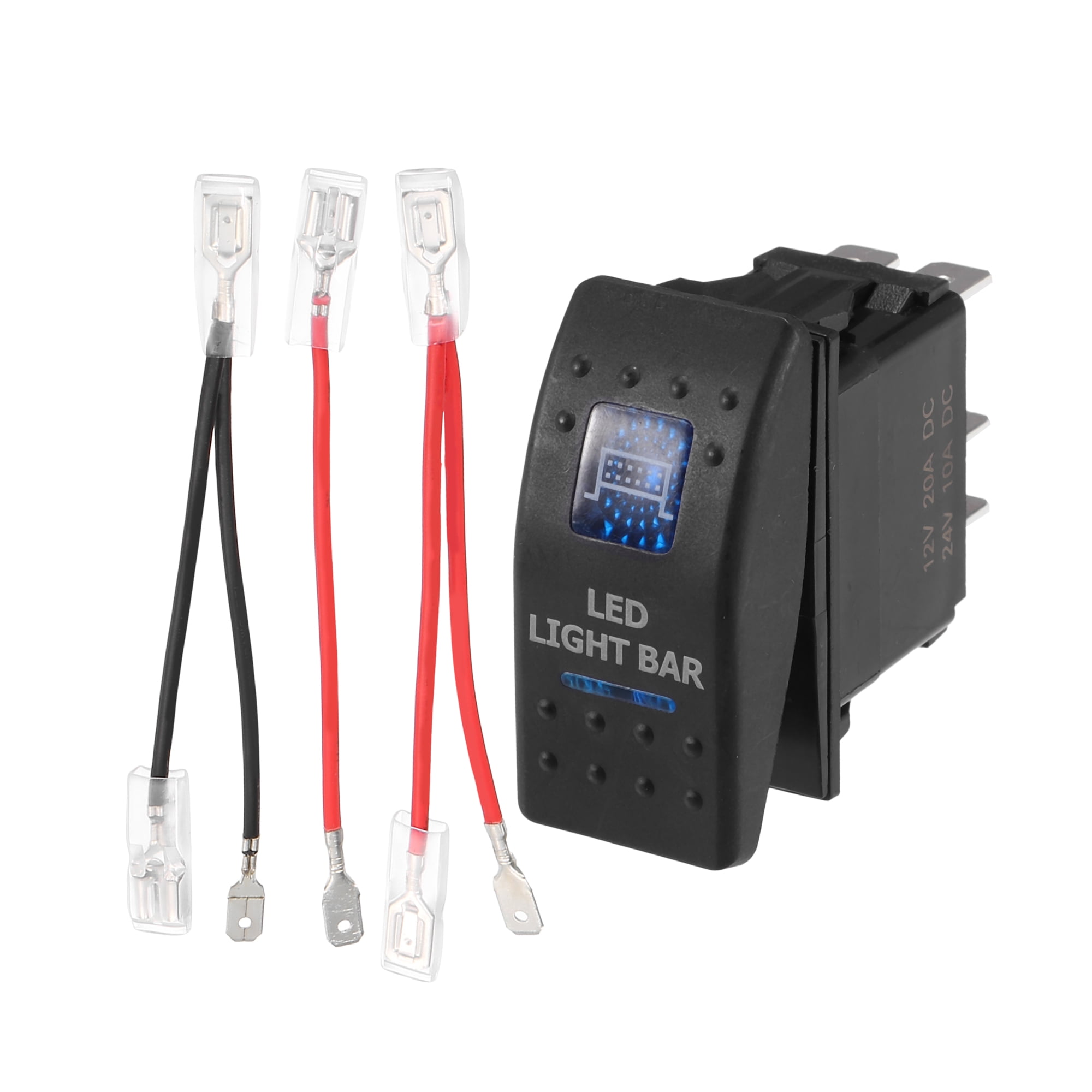 Handlebar Rocker Switch Green LED Backlit Rocker Switch - 5-Pin, 12V/24V, Waterproof For ATV, UTV, Jeep & Marine Light Bar Switch Panel - Foto 10