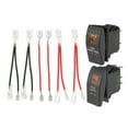 thumbnail image 1 of Unique Bargains 5 Pin Car Interior UTV Rear Lights Switch LED Light Bar Switch Kit 20A/12V 10A/24V Universal Orange, 1 of 6