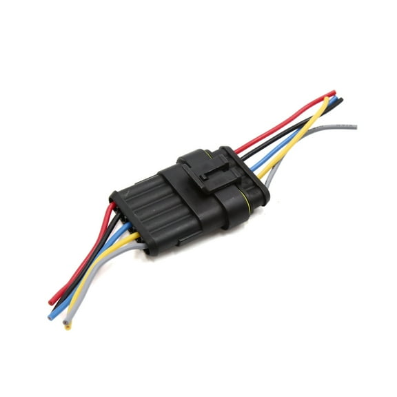 Unique Bargains 5 Pin Way Car Auto HID Electrical Wire Waterproof Connector Socket