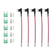 thumbnail image 1 of Unique Bargains 5 Set Universal Car Fuse Tap and Circuit Adapters 12V with 30A Mini Blade Type Fuses, 1 of 6