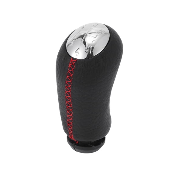 Unique Bargains 5 Speed Manual Gear Shift Knob for Renault Captur I Durable No.8200079112 Front Automotive Gearbox Stick Shifter Lever Knob Black Red Plastic 1 Pc