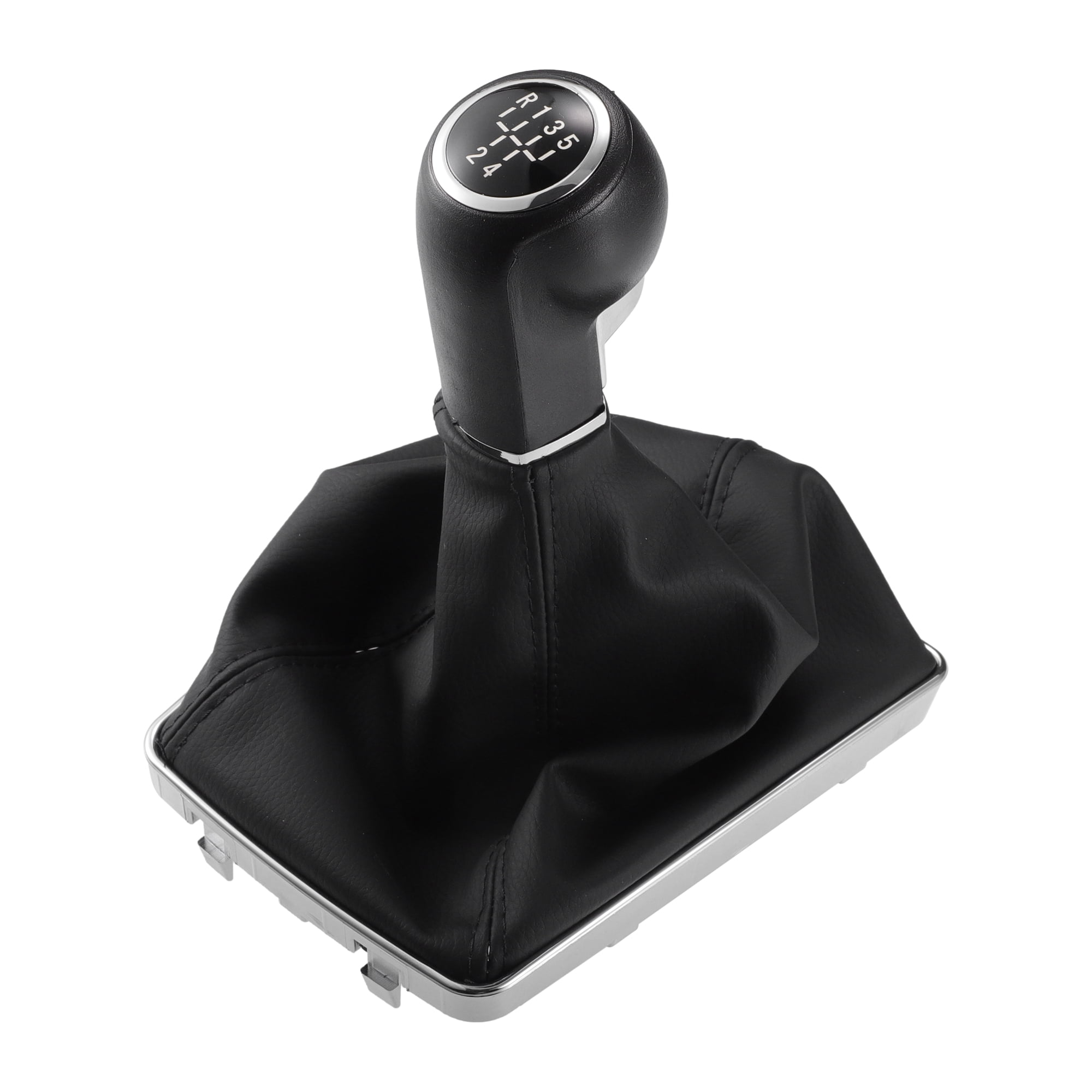 Unique Bargains 5 Speed Manual Gear Shift Knob Stick Shifter Lever Head Ball with Boot Cover for Opel for Astra