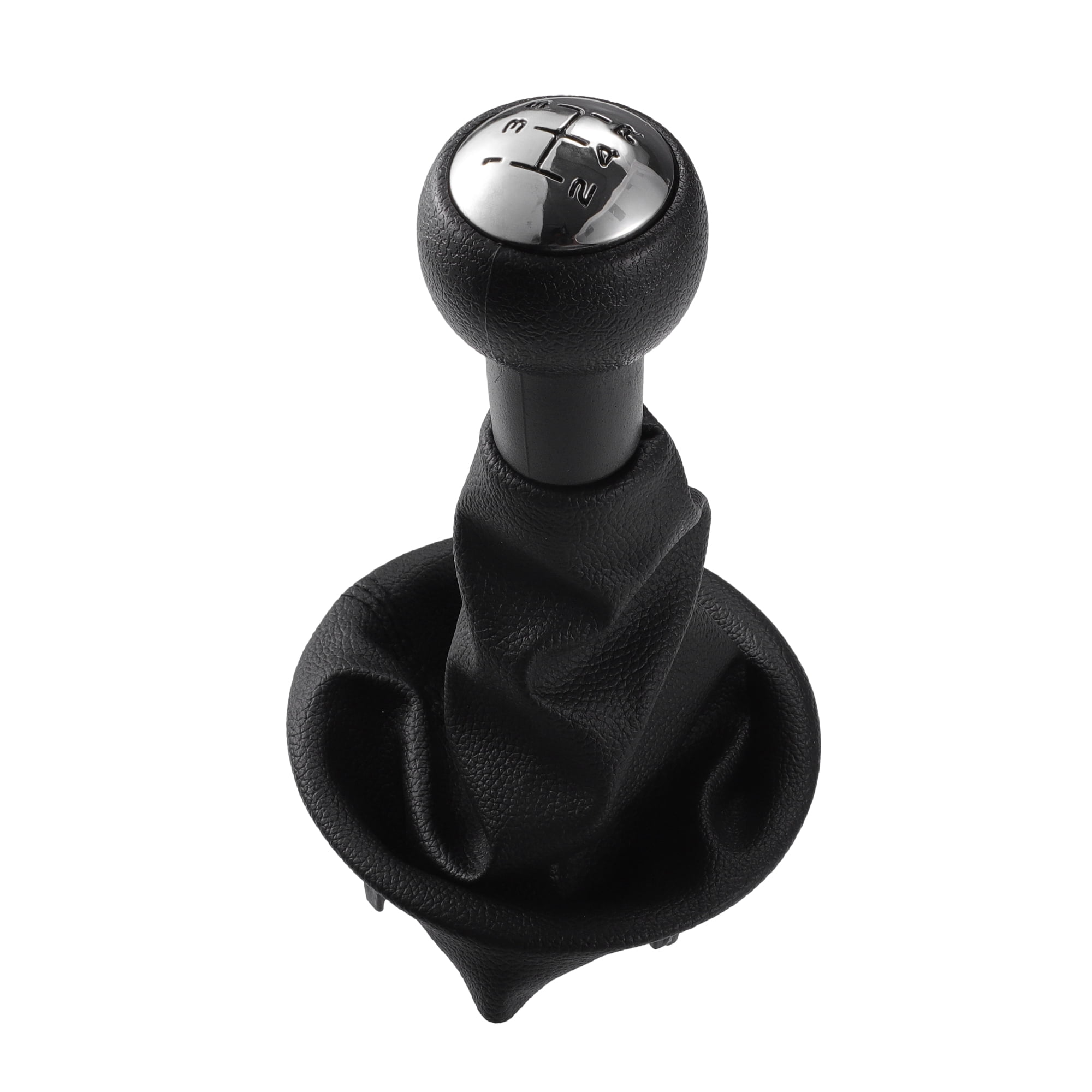 Unique Bargains 5 Speed Manual Gear Shift Knob Stick Shifter Lever Head Ball with Boot Cover for Peugeot Partner 2008