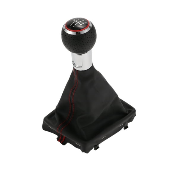 Unique Bargains 5 Speed Manual Gear Shift Knob with Cover - Stick Shifter Knob - for Audi A3 2008-2013 Plastic 1 Pc