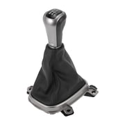Unique Bargains 5 Speed Manual Gear Shifter Knob with Cover, Front Gearbox Stick Shifter Lever Knob No.77299TA0A01ZA for Honda Accord 2008-2012 Plastic Black, 1 Pc
