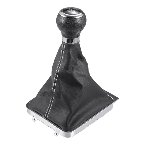 5 Speed Manual Shift Knob with Cover - Stick Shifter Knob - for VW Passat B6 06-10 Plastic Black 1 Pc
