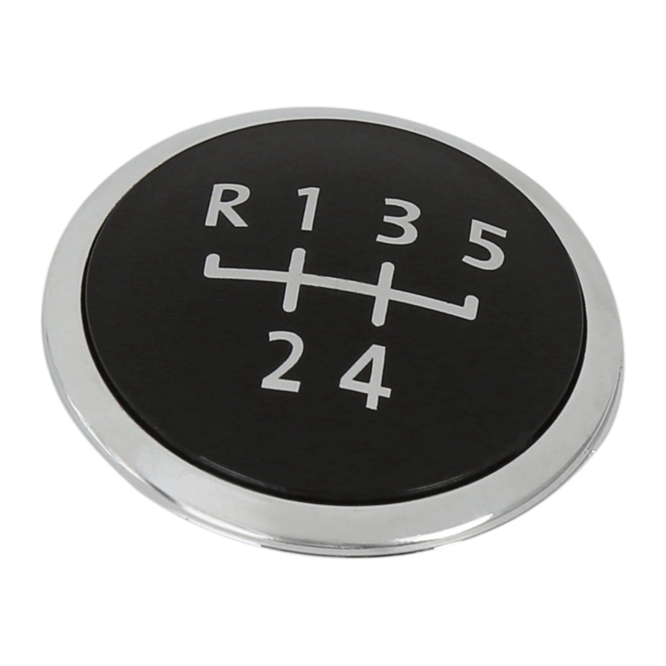 Unique Bargains 5 Speed Vehicle Gear Shift Knob Emblem Head Badge Cover for VW Black