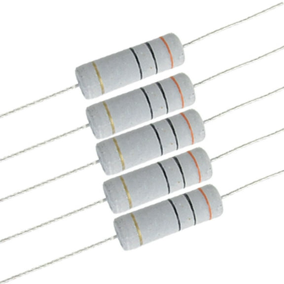 Unique Bargains 5 Watt 30 ohm 30R Metal Oxide Film Resistor 5W 700V 10 Pcs