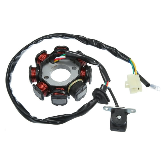Unique Bargains 5 Wires 8 Pole AC Motorcycle Magneto Stator for 50cc 80cc GY6 Engine for ATV Scooter Go-Kart UTV